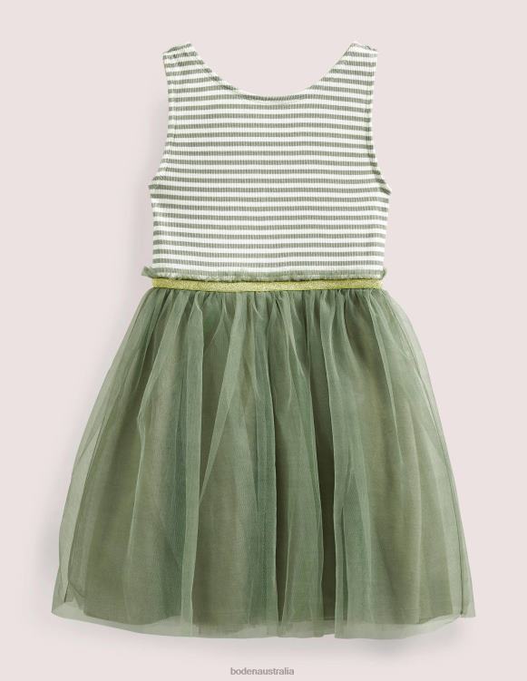 Tulle Jersey Dress Boden 24RTX3306 Clothing Baby Army