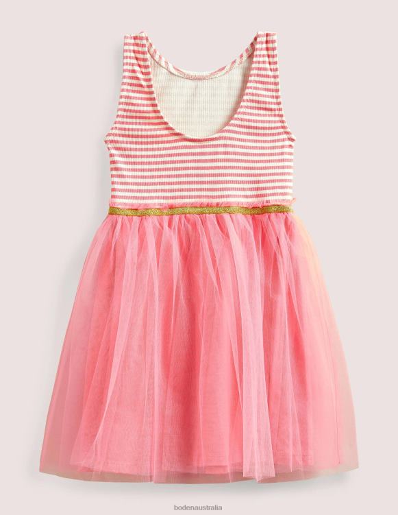 Tulle Jersey Dress Boden 24RTX3462 Clothing Baby Light Rose