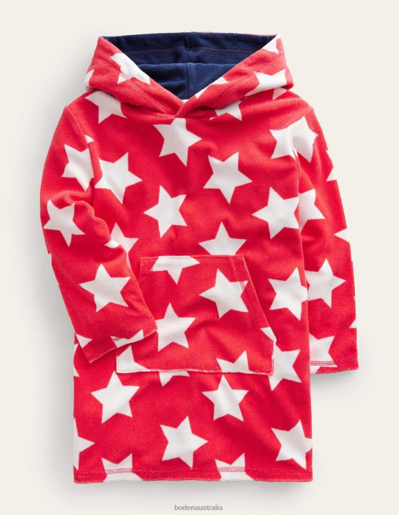 Towelling Throw-on Boden 24RTX463 Clothing Baby Red Star