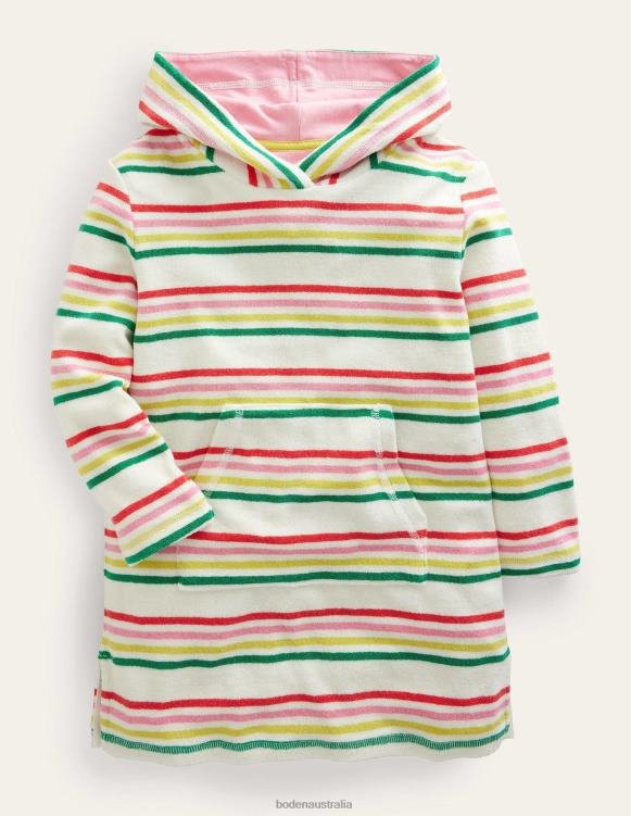 Pattern Towelling Beach Dress Boden 24RTX476 Clothing Baby Multi Stripe