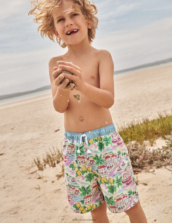 Swim Shorts Boden 24RTX3326 Clothing Baby Multi Scene
