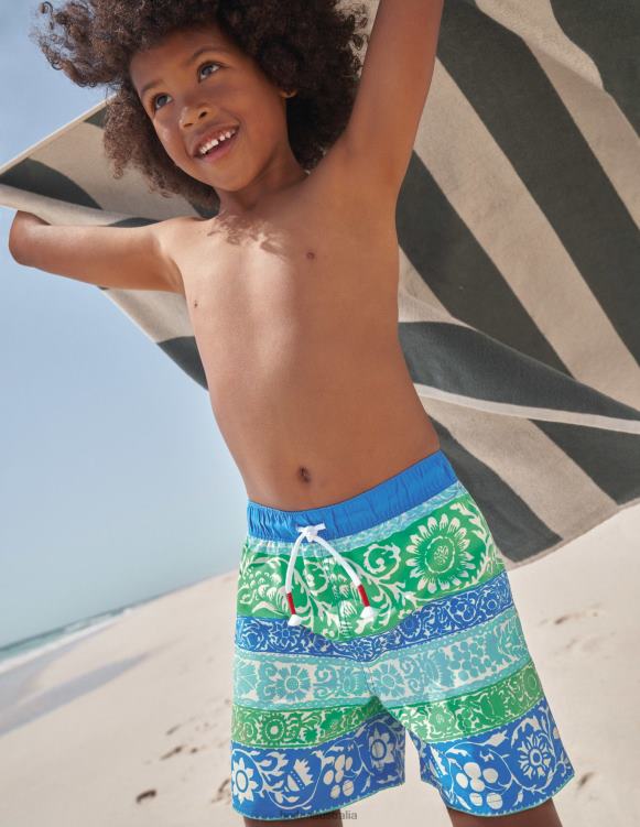 Swim Shorts Boden 24RTX3405 Clothing Baby Multi Colour Stripe
