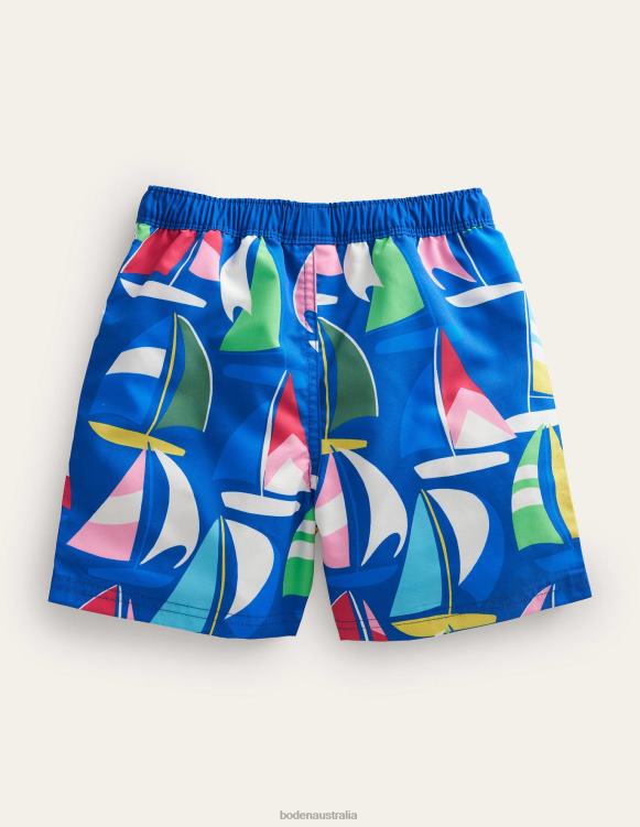 Swim Shorts Boden 24RTX3418 Clothing Baby Bluing Boats
