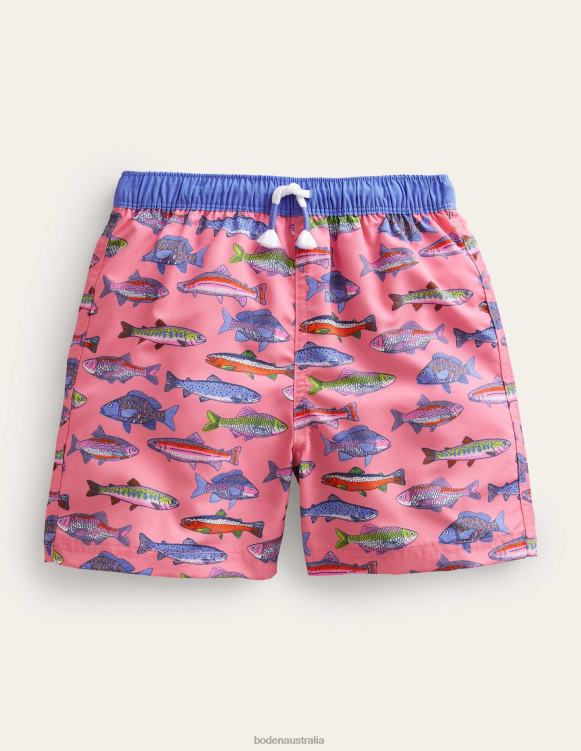 Swim Shorts Boden 24RTX449 Clothing Baby Carousel Rainbow Fish
