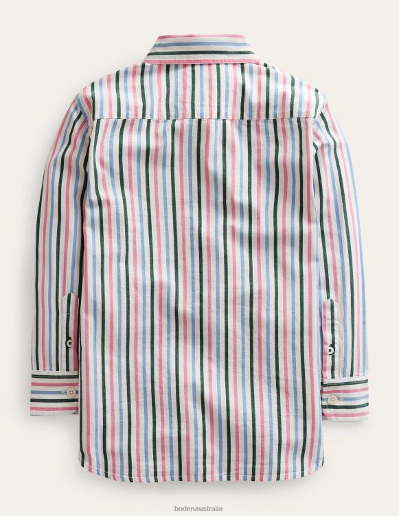 Laundered Shirt Boden 24RTX399 Clothing Baby Multi Stripe