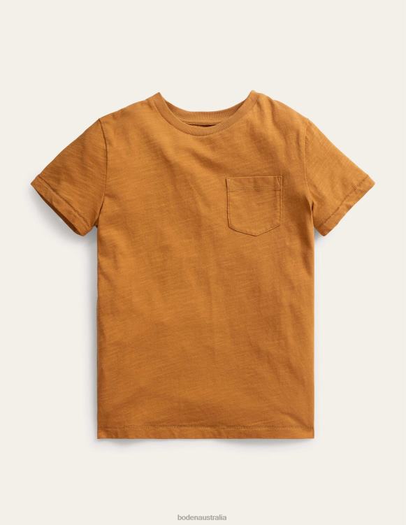 Washed Slub T-shirt Boden 24RTX3315 Clothing Baby Brown