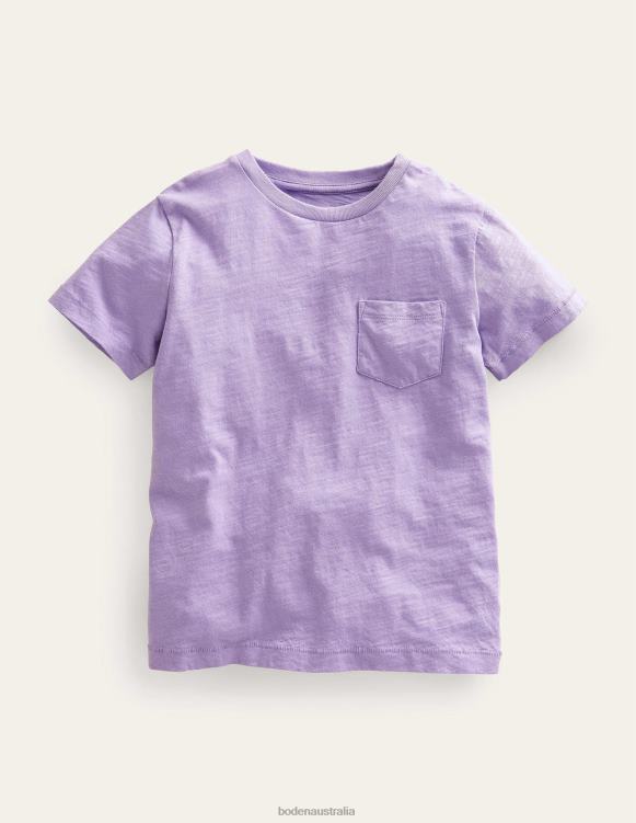 Washed Slub T-shirt Boden 24RTX3415 Clothing Baby Misty Lavender