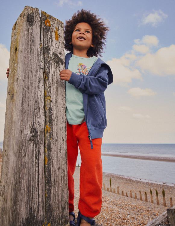 Cosy Relaxed Joggers Boden 24RTX492 Clothing Baby Dahlia Red