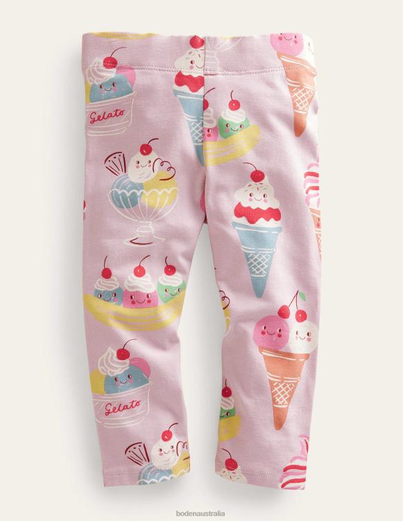Fun Cropped Leggings Boden 24RTX3400 Clothing Baby Pink Ice Creams