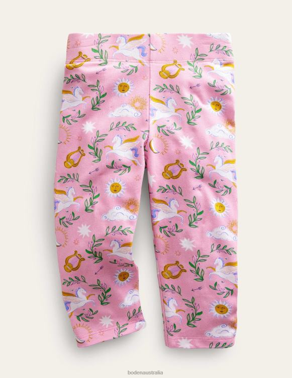 Fun Cropped Leggings Boden 24RTX513 Clothing Baby Pink Greek Toile