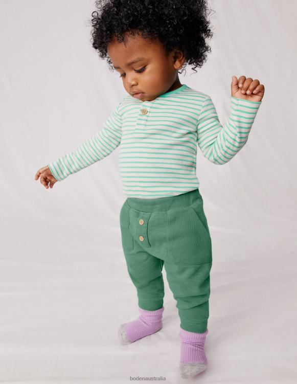 Garment Wash Bottoms Boden 24RTX3355 Clothing Baby Deep Grass Green