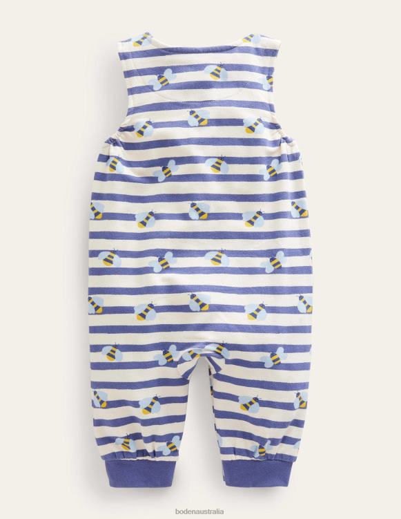 Jersey Dungarees Boden 24RTX503 Clothing Baby Bees
