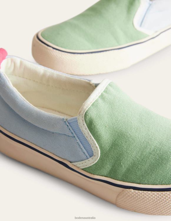 Canvas Slip Ons Boden 24RTX917 Footwear Boys Multi