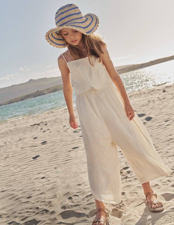 Wide Leg Jumpsuit Boden 24RTX3272 Clothing Girls Ivory