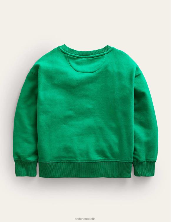 Garment Dye Sweatshirt Boden 24RTX807 Clothing Girls Meadow Green