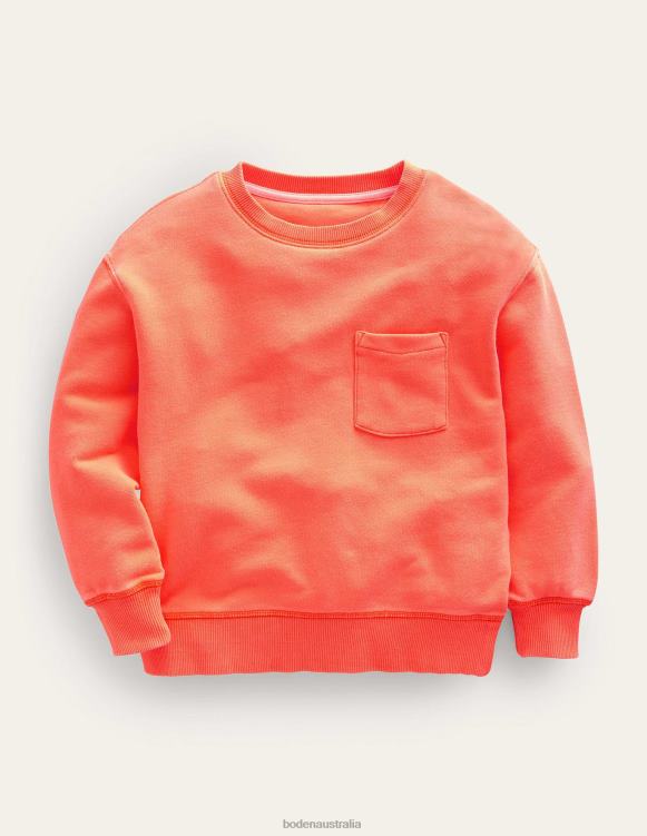 Supersoft Sweatshirt Boden 24RTX3205 Clothing Girls Neon Orange