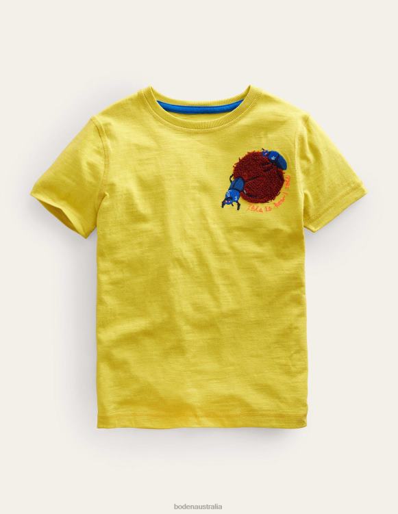 Boucle Print Logo T-Shirt Boden 24RTX3065 Clothing Girls Gooseberry
