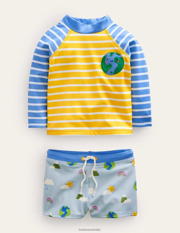 Fun Rash Vest Set Boden 24RTX3047 Clothing Girls Multi Weather