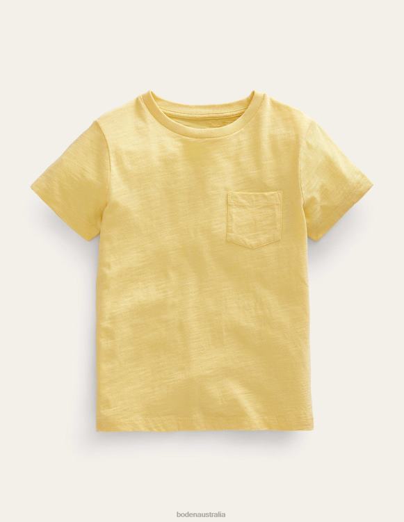 Washed Slub T-shirt Boden 24RTX3260 Clothing Girls Buttercup Yellow