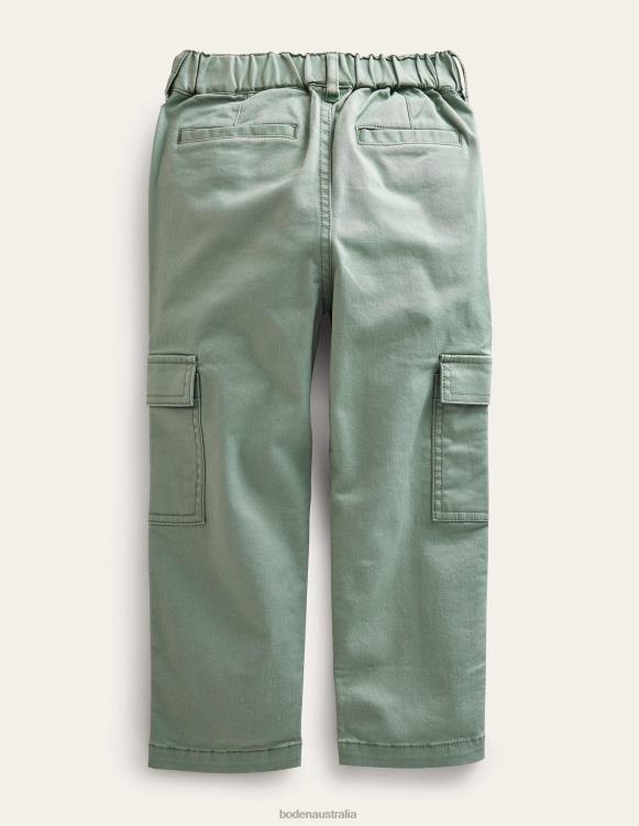 Cropped Cargo Trousers Boden 24RTX2712 Clothing Girls Pottery Green