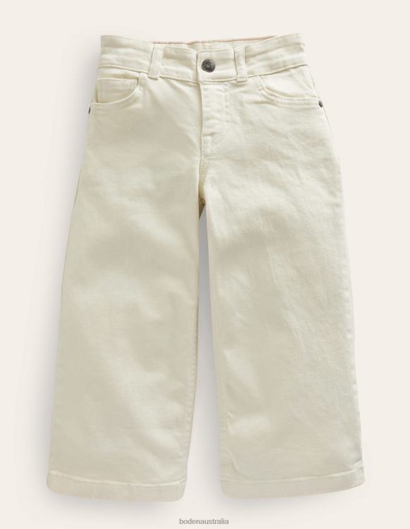 Straight Leg Flare Jean Boden 24RTX3192 Clothing Girls Ecru