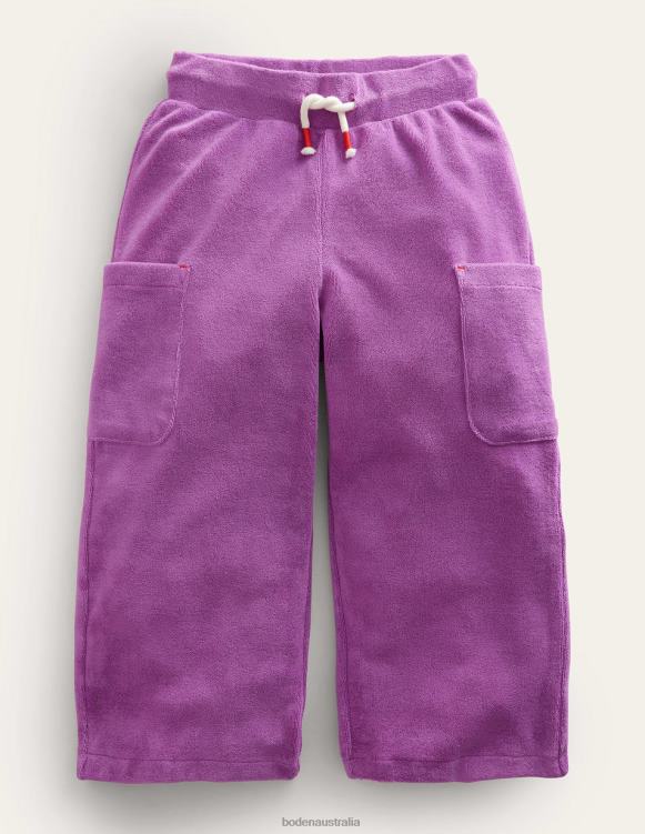 Towelling Cargo Boden 24RTX2690 Clothing Girls Radiant Orchid Purple