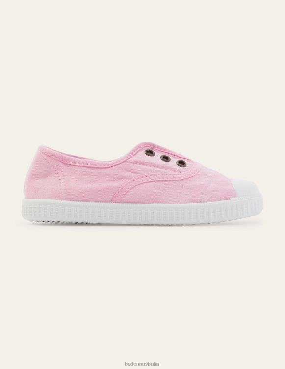 Laceless Canvas Pull-ons Boden 24RTX812 Footwear Girls Cameo Pink