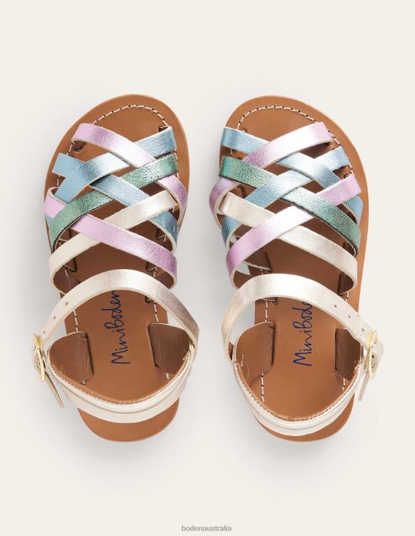 Strappy Sandals Boden 24RTX2763 Footwear Girls Multi Metallic