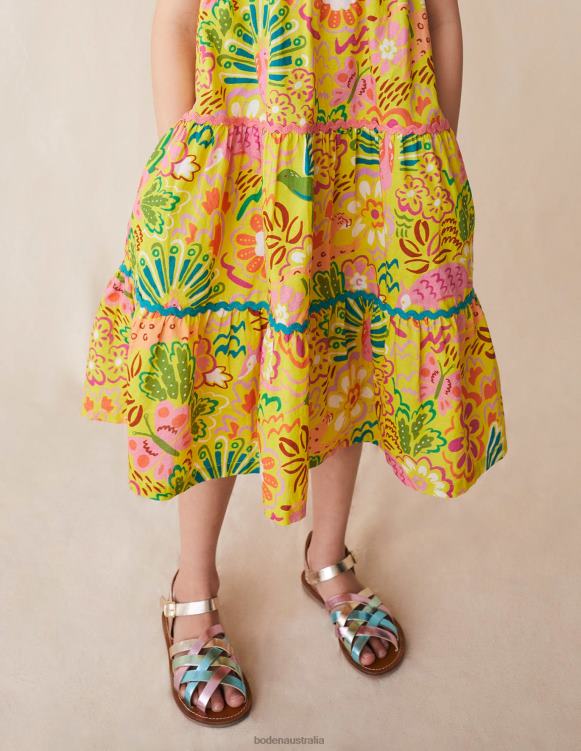 Strappy Sandals Boden 24RTX2763 Footwear Girls Multi Metallic