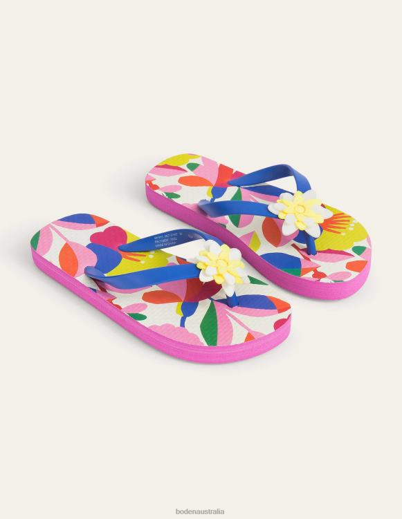 Flip Flops Boden 24RTX822 Footwear Girls Multi Floral