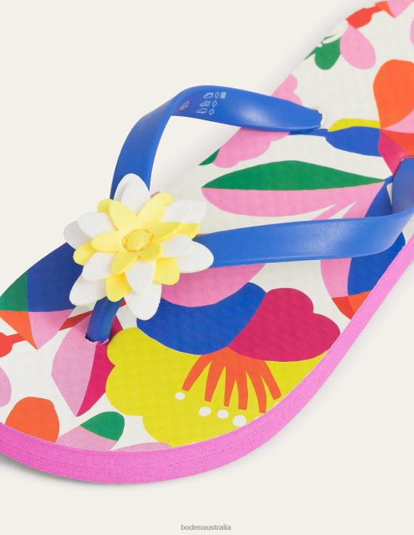 Flip Flops Boden 24RTX822 Footwear Girls Multi Floral