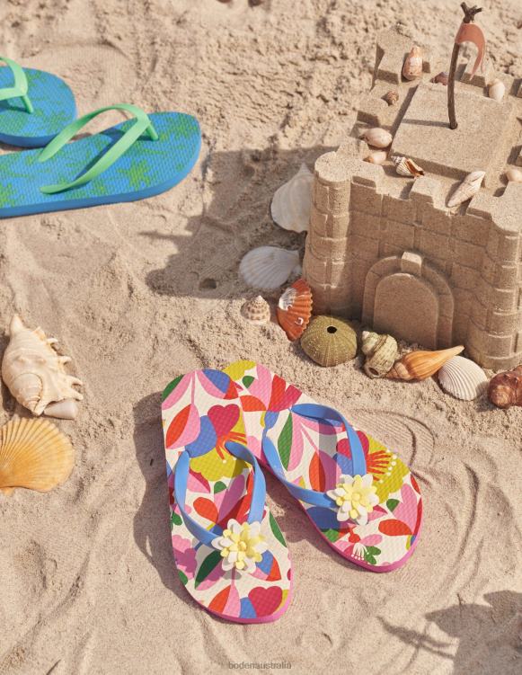 Flip Flops Boden 24RTX822 Footwear Girls Multi Floral