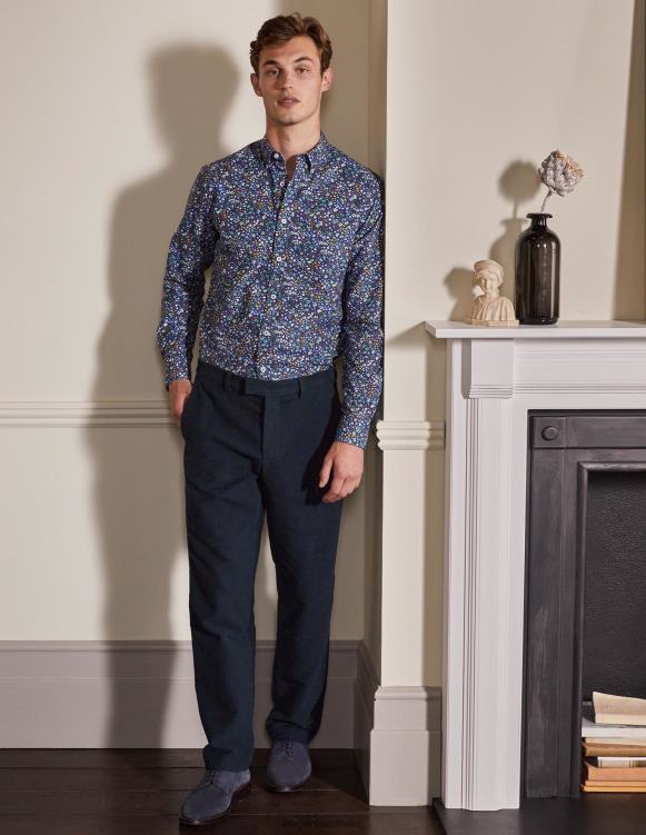 Lothbury Moleskin Trousers Boden 24RTX3608 Clothing Men Navy