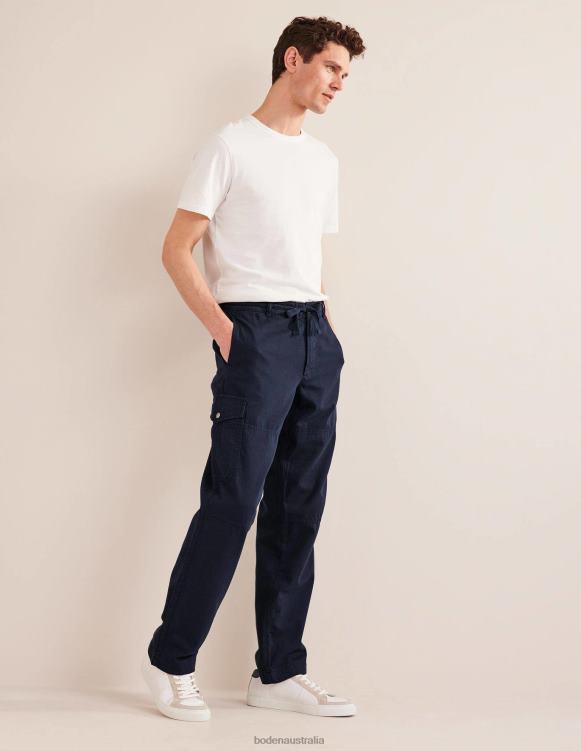 Relaxed Sailing Trousers Boden 24RTX3505 Clothing Men French Navy