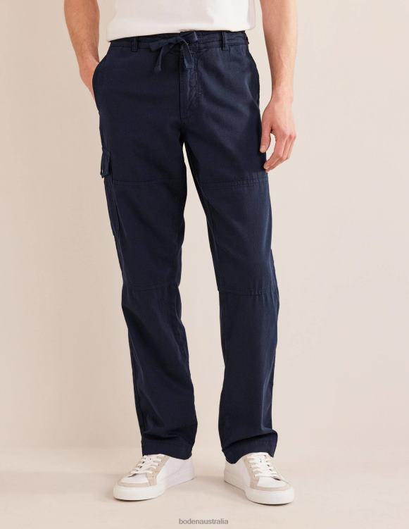 Relaxed Sailing Trousers Boden 24RTX3505 Clothing Men French Navy