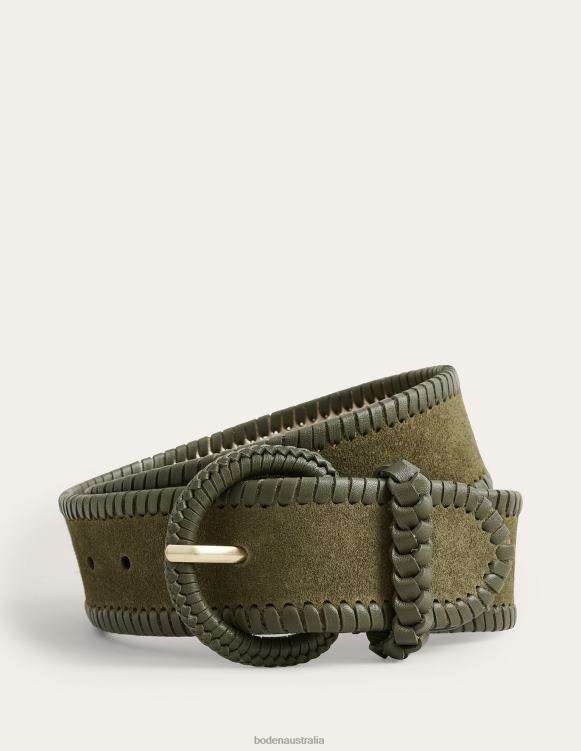 Woven Waist Belt Boden 24RTX2318 Accessory Women Khaki