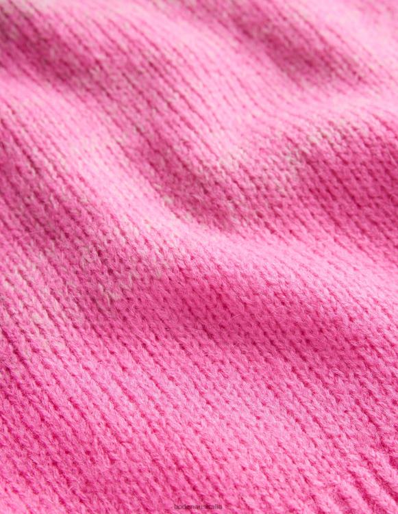 Fluffy Jumper Boden 24RTX1428 Clothing Women Pink Ombre