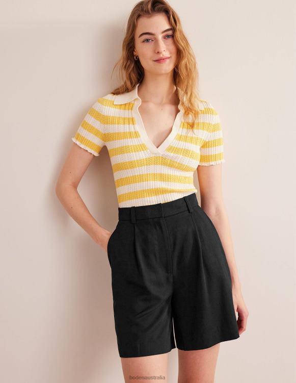 Tencel Relaxed Shorts Boden 24RTX1279 Clothing Women BLACK