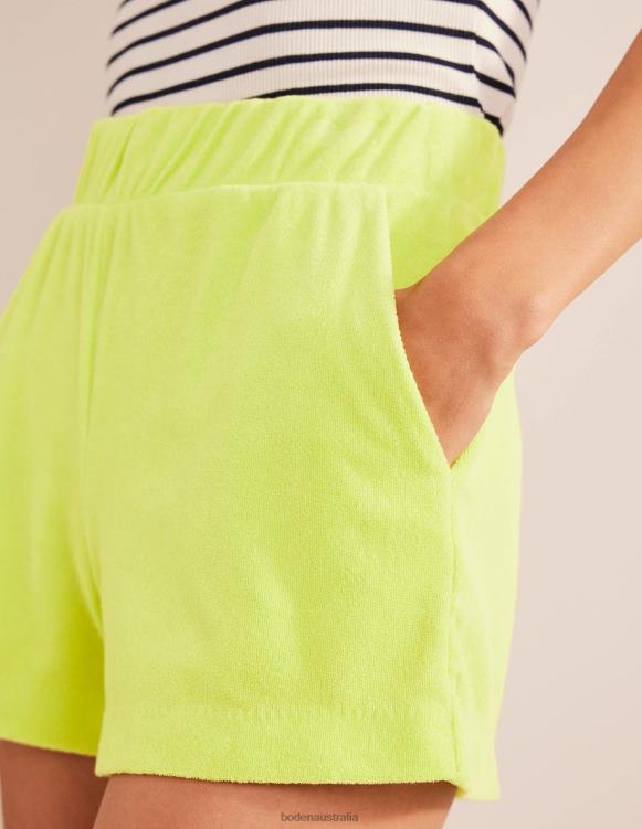 Towelling Shorts Boden 24RTX2511 Clothing Women Citrus