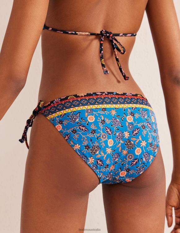 String Bikini Bottoms Boden 24RTX2092 Clothing Women Baleine Blue & Lotus Petal