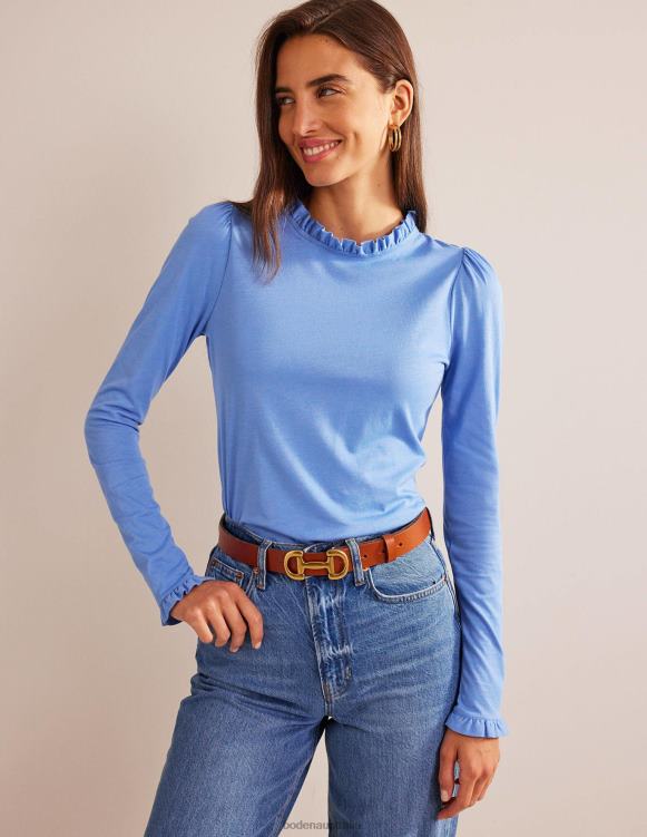 Supersoft Frill Detail Top Boden 24RTX113 Clothing Women Marina