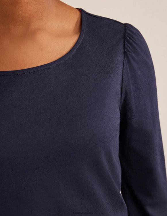 Supersoft Long Sleeve Top Boden 24RTX181 Clothing Women Navy