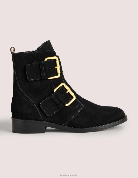 Double Buckle Ankle Boots Boden 24RTX2343 Footwear Women Black