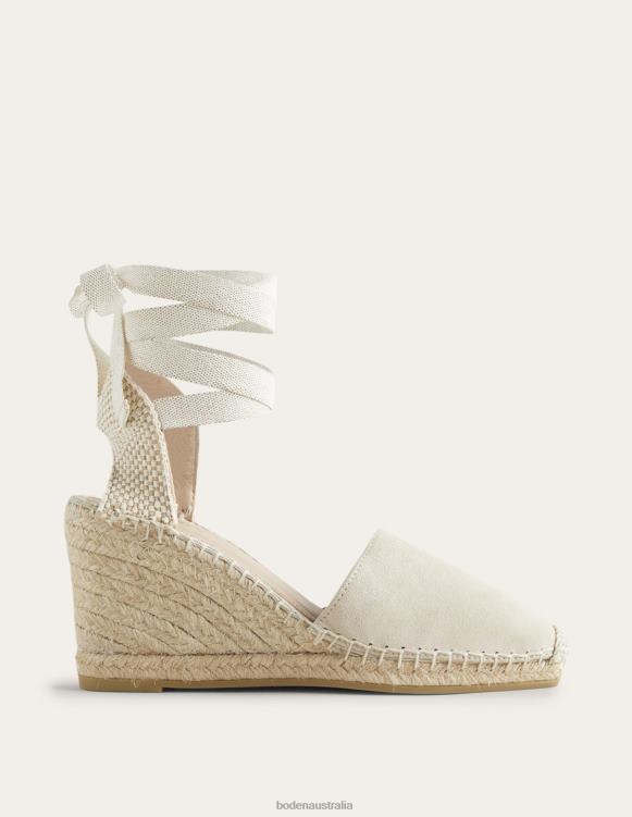 Esme Espadrille Wedges Boden 24RTX715 Footwear Women Oatmeal