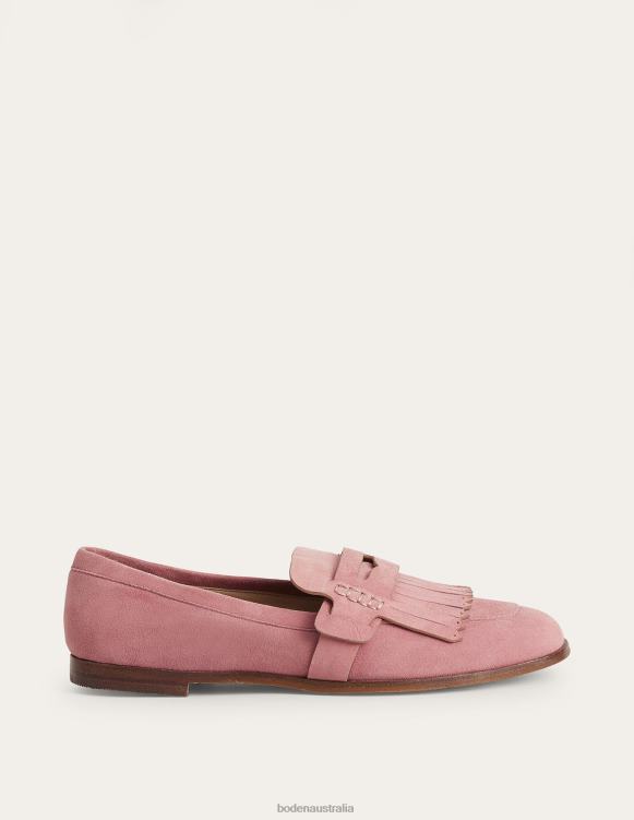 Penny Detail Loafers Boden 24RTX2341 Footwear Women Blush Suede