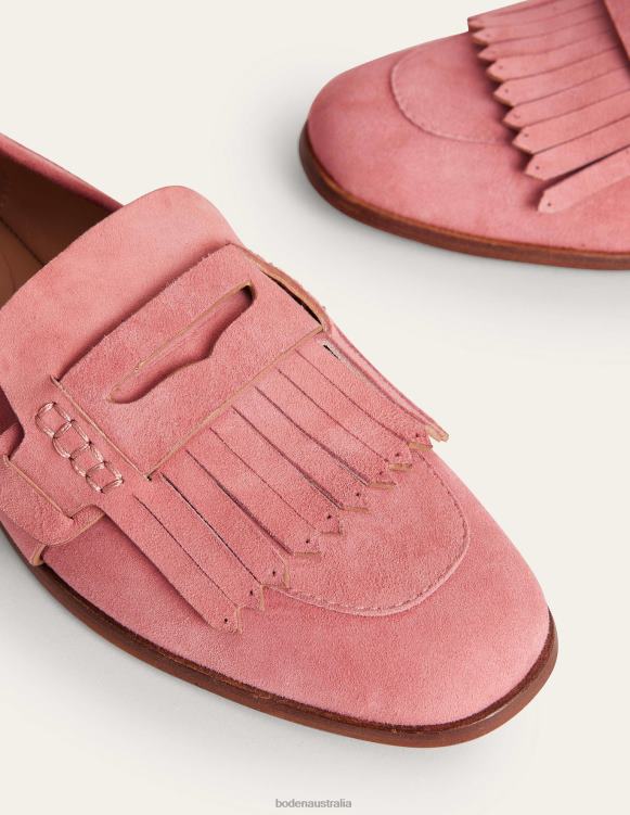 Penny Detail Loafers Boden 24RTX2341 Footwear Women Blush Suede
